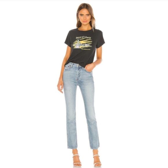 RE/DONE Double Needle Long Comfort Stretch Jean || HAZEY INDIGO - Picture 1 of 12